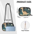 thumbnail image 4 of FORMRS Mini Crossbody Bag for Women Adjustable Shoulder Rope Travel Casual Phone Purse, Dinosaur at Night, 4 of 7