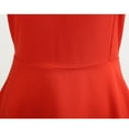 thumbnail image 5 of Red Casual Dresses Vintage V Neck Short Sleeve Solid Color Casual Dress Cocktail Evening Dress Summer Dresses for Women 2024, 5 of 5