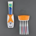 thumbnail image 3 of Shoreew Automatic Toothpaste Dispenser Toothbrush Holder Set Simple Installation Wall Mounted Bathroom Toothbrush Rack, 3 of 7