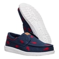 thumbnail image 4 of HEYDUDE Men Wally Cru Embroidered , Navy/Red, 15, 4 of 6