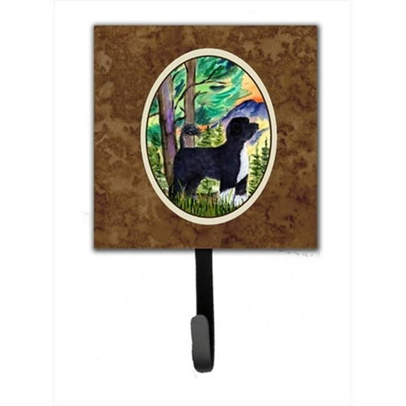 Portuguese Water Dog Leash Holder Or Key Hook