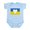 Sky Blue, variant on CafePress - Ukraine Heart Body Suit - Baby Light Bodysuit, Size Newborn - 24 Months