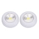 thumbnail image 1 of 2 unids/pack lámpara LED luz táctil luz de emergencia familiar gabinete de pared luz nocturna sin batería (luz blanca), 1 of 5