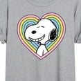 thumbnail image 3 of Peanuts - Snoopy Heart - Juniors Ideal Flowy Muscle T-Shirt, 3 of 6