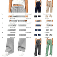thumbnail image 3 of EnJoCho Girls Cargo Jogger Sweatpants Elastic High Waist Wide Leg Soft Cotton Loose Stretch Multi Pocket Trousers For Kids Outdoor Sports School Active Casual Wear, 3 of 8
