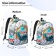 thumbnail image 2 of Fotbe Travel Around The World Mochila de Lona con Estampado, Mochila Duradera, Mochila Versátil de Alta Calidad, Mochila Compacta Vintage-Small, 2 of 5