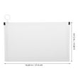 thumbnail image 2 of SEWCHICS 4Pcs White Cash and Document Zipper Bag with Smooth Zipper for Secure File Storage, 2 of 8