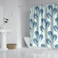thumbnail image 2 of Starfish Seashell Shower Curtain - Nautical Beach Themed Quick-Dry Machine Washable Bathroom Drape with 12 Hooks 72x72 Inches, 2 of 5