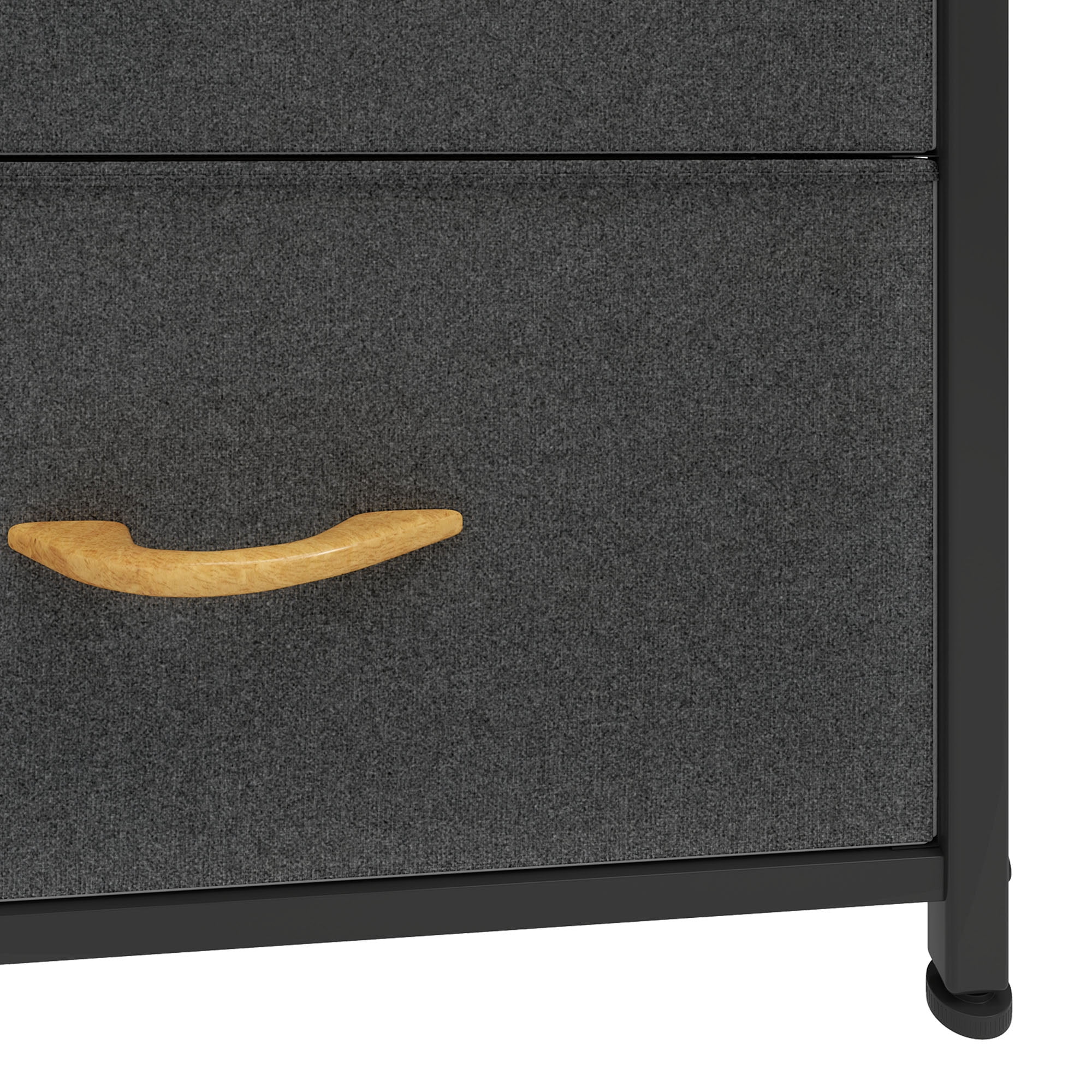 Uforic 4 Drawer Fabric Storage Dresser for Living Room, , Hallway for Adult, Dark Grey