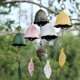 thumbnail image 2 of Campana de viento japonesa de hierro fundido para exteriores, pequeña campana de viento colgante retro para jardín, para buena suerte, decoración de patio y balcón., 2 of 8