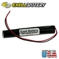 thumbnail image 4 of 3pc Exell 2.4V 1000mAh NiCd Custom Battery Pack w/ Wire Leads, 4 of 4