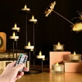 thumbnail image 5 of 12PCS LED Tealight Candles with Remote Timer, Battery Operated Flameless Tea Light Candles, Fake Flickering Votive Candles for Home Centerpiece Table, Anniversary, Halloween, Valentines Day Decor, 5 of 12