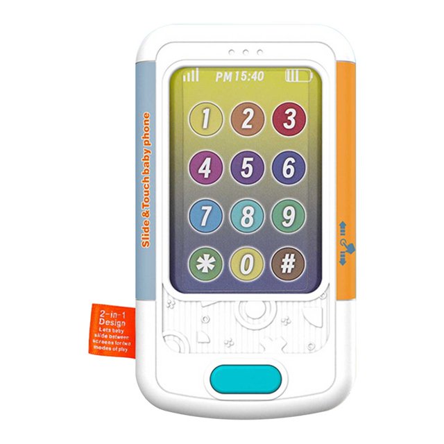 LEEYNEER Clearance Baby And Toddler Mobile Phone Toys Lighting Music Screen Simulation Sliding Screen Phone Learning Early Education Machine Best Gift
