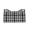 thumbnail image 2 of Naloa White And Black Plaid Print Leather Tissue Box Cover Rectangle | Long Tissue Box Cover | Tissue Box Holder | Tissue Holder for Bathroom, 2 of 9