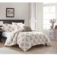 thumbnail image 2 of Chic Home Clarissa 8 Piece Comforter Set Floral Medallion Print Design Bed In A Bag Bedding - Sheets Pillowcases Decorative Pillow Shams Included, King, Cream, 2 of 2