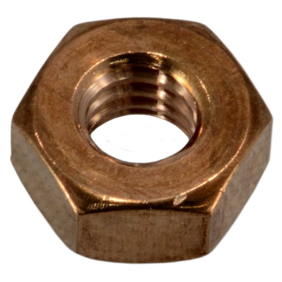 1/4"-20 Silicon Bronze Coarse Thread Hex Nuts (8 pcs.)