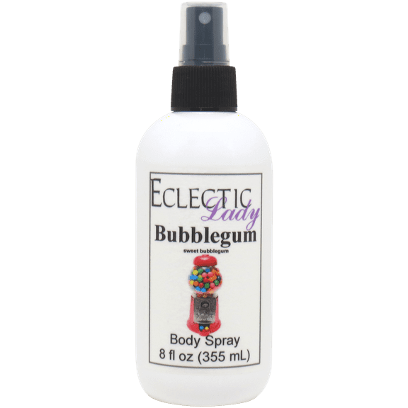 Bubblegum Body Spray, Eclectic Lady, Hydrating Mist, Unisex, 16 oz