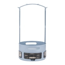 2 Tier Lazy Susan Organizer, 10" Lazy Susan Turntable for Cabinet, Stackable Turntable Organizer Rotating Spice Rack Organization for Kitchen Countertop, Pantry, Bathroom, Blue