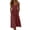 Red, variant on Ynynloco Women's Summer 100%Cotton Midi Dresses A-Line Button Down Swing Dress Spring Sundresses Vacation V Neck Casual Beach Clothes Outfit
