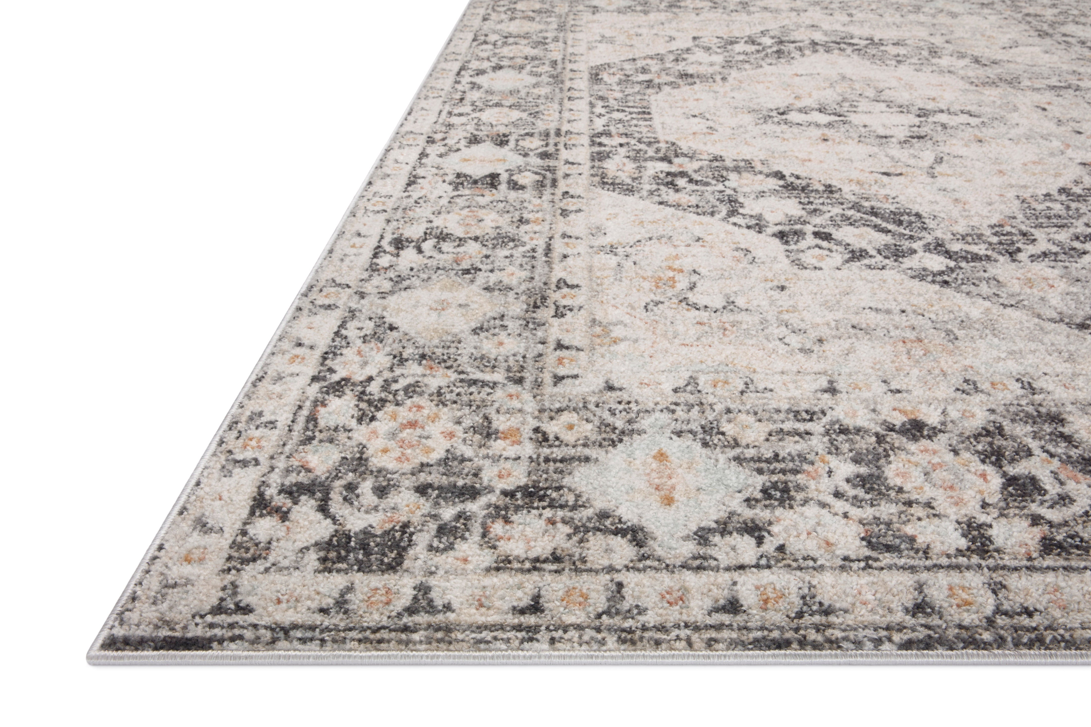 Loloi Monroe Charcoal / Multi 2'-6" x 4'-0" Accent Rug