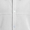 thumbnail image 4 of WIZUTIZ Men's Casual Jacket Solid Color Fashion Lapel Collar Button Closure Pockets Long Sleeve Polyester Coat for Winter Spring Outdoor Daily Party Wear, 4 of 5