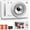 White, variant on Digital Camera, FHD 1080P Point and Shoot Camera with 32GB SD Card, 2 , 16X Zoom, Anti Shake, Compact Small Design for Teens Students Girls Boys (Black)