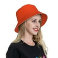 thumbnail image 4 of Balery Orange Sun Hats for Men Women Bucket Hat UPF 50+ Buckey Hat Boonie Hat Foldable UV Protection Hiking Beach Fishing Summer, 4 of 9