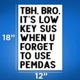thumbnail image 2 of TBH, Bro It's Low Key Sus When You Forget To Use Pemdas - Funny Math Classroom - Gen Z Humor Sarcasm, 2 of 2