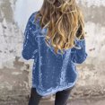 thumbnail image 4 of LOVZFMLL Vestes pour Femmes Veste Imprimée à Manches Longues avec Col Boutonné Haut, 4 of 8