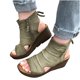 thumbnail image 3 of Moda mujer sólido verano señoras cómodas sandalias talón pendiente Casual playa zapatos Wmkox8yii  sa1002, 3 of 6