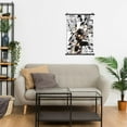 thumbnail image 5 of Aizawa Shota Hanging Poster, Black Plastic Shaft Wall Hanging Posters Scroll Hanger, Canvas Artwork Wall Art Painting Decor for Living Room Bedroom Office 20"X30", 5 of 7