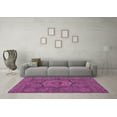 thumbnail image 3 of Ahgly Company Indoor Square Abstract Purple Modern Area Rugs, 4' Square, 3 of 4