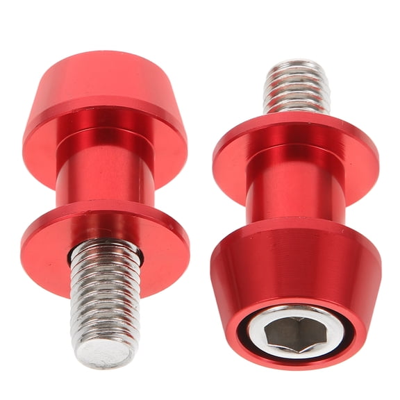 BESTYASH Stylish Red Motorcycle Swingarm Spools Lightweight and Durable 2Pcs