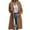 Coffee, variant on Women's Double Long Trench Coat Windproof Classic Lapel Slim Overcoat Womens Long Wool Coats Suede Dress Coat Womens Lightweight Coats