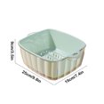 thumbnail image 3 of Cesta organizadora de cocina | Escurridor de plástico de grado alimenticio | Colador de verduras que ahorra espacio - Almacenamiento de cocina multiusos | Fácil de limpiar | Diseño robusto | Blanco, 3 of 6