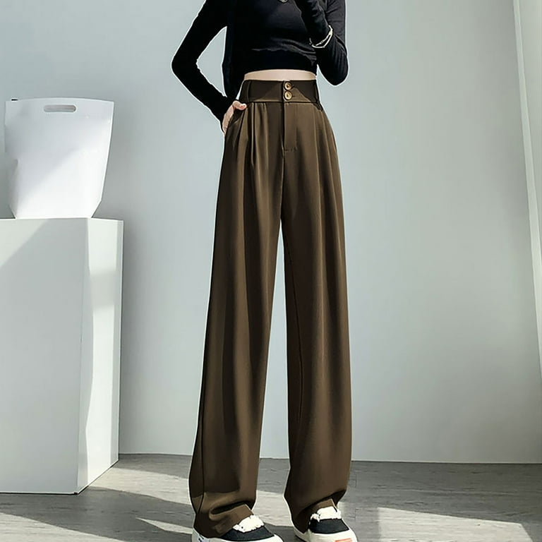 【COLOR iN ID】May Low Wide Slacks ylioge Wide Leg Pants for Women, Womens Plus Size Pant