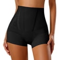 thumbnail image 1 of Gpoecd Womens Boxer Briefs Lace Mid Rise Control Lifting No Ride Up Seamless Breathable Plus Size Panties Black,M, 1 of 5