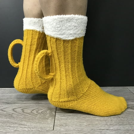 

Biplut 1 Pair Woman Socks Cartoon Style Comfortable Wearing Multi-color Animal Theme Flap Ear Winter Socks for Slipper
