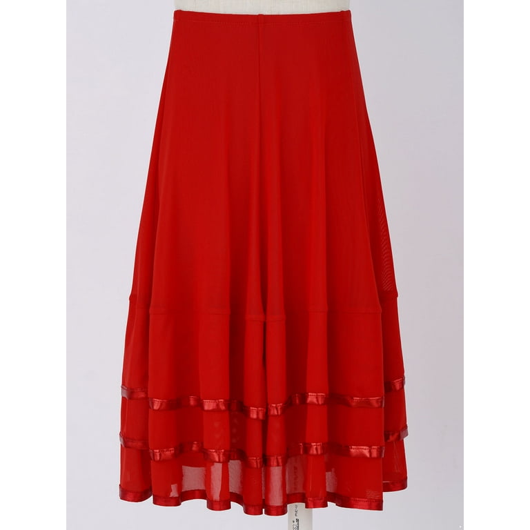 iiniim Big Girls Summer Casual A-Line Swing Maxi Skirt Kids Soft