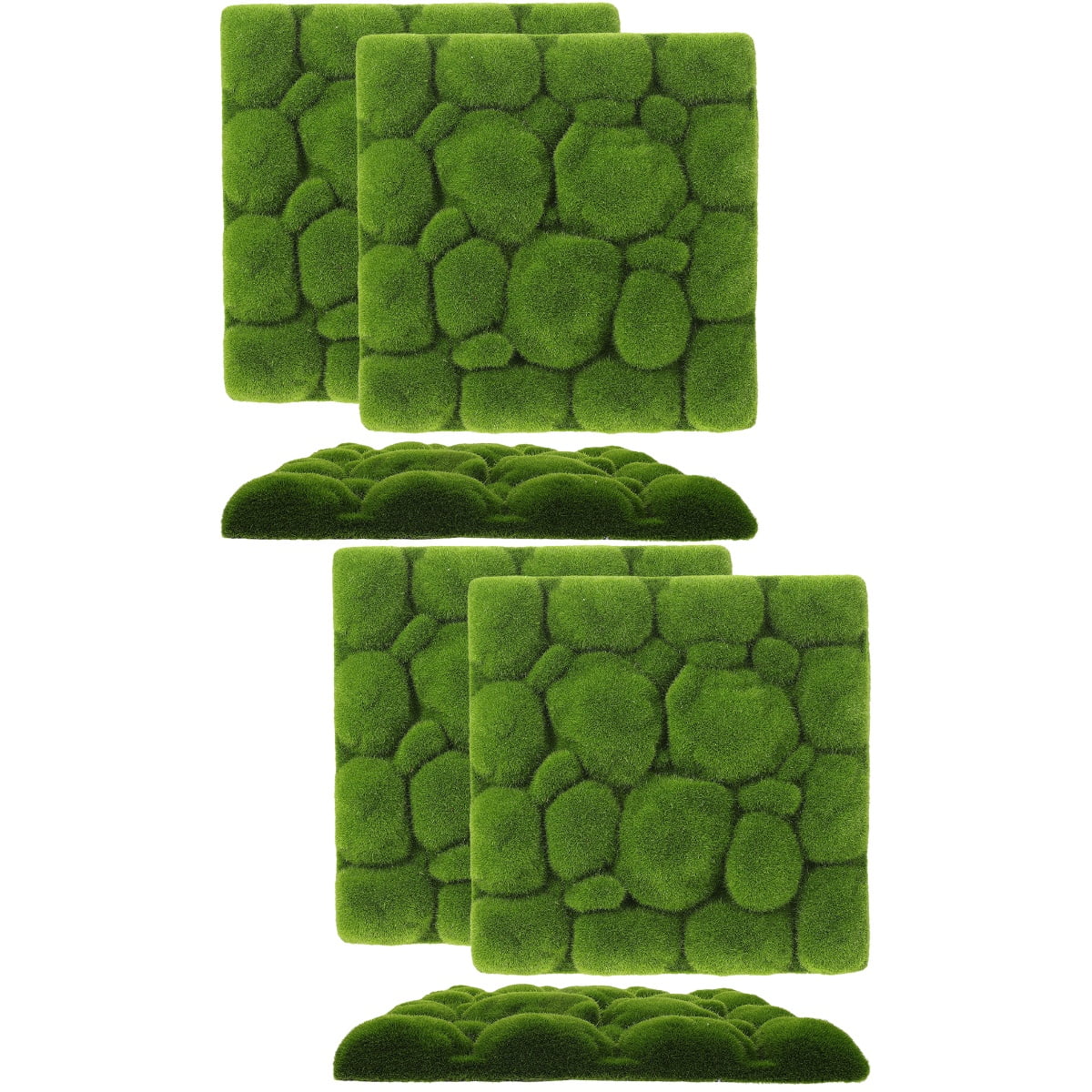 unbranded 6 pcs  Artificial Greenery Backdrop Plant Decor Hanging Wall Decoration Fake Moss Board