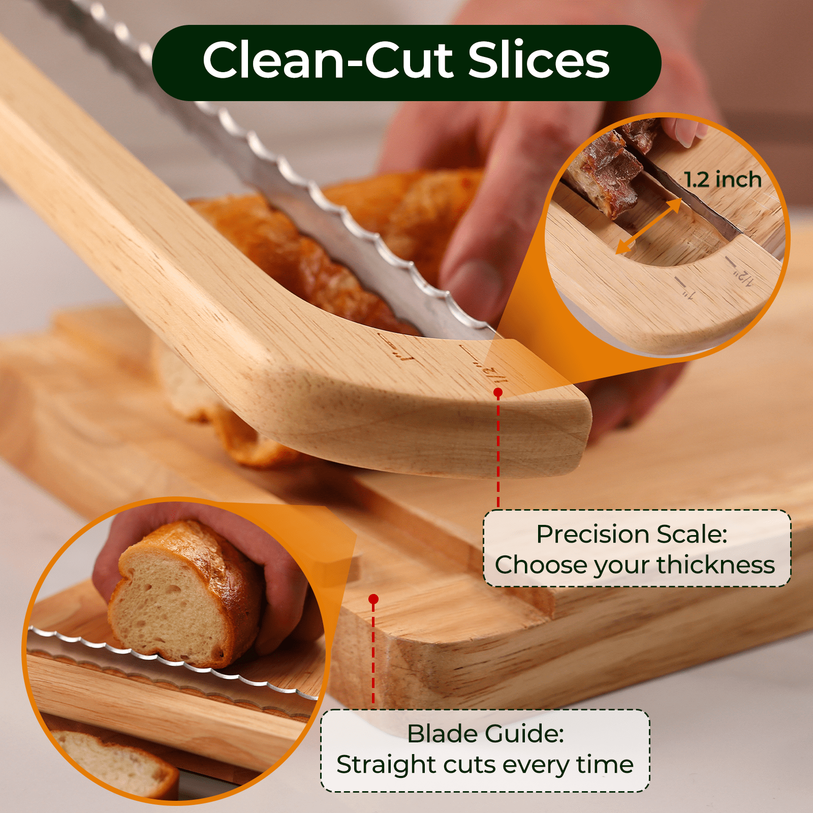 Bread Bow Knife and Board Set, Sourdough Bread Slicer and Bread Cutting Board with Magnetic Storage, Space-saving,Right & Left Handed, Perfect for Bagels, Homemade Bread, Ideal Baking Gifts for Woman