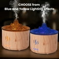 thumbnail image 5 of VAVSEA Essential Oil Diffuser,400ml Flame Diffuser, Air Humidifier with Remote Control,for Bedroom Home, Valentines Day Gifts, Wood Color, 5 of 8