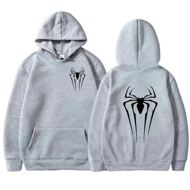 Spinnenmuster Herbst und Winter Neuer Herren- und Damenpullover Street Spider Print Sudadera con capucha Sudadera con capucha Lose Sudadera con capucha