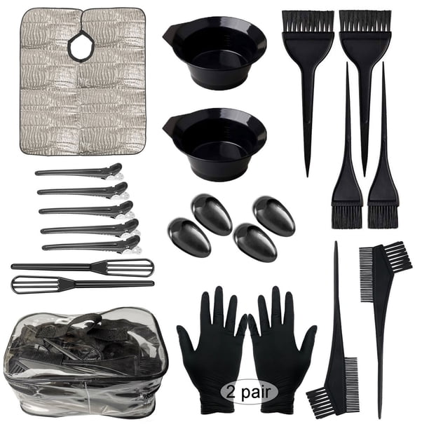 Kit de tinte para el cabello Herramientas de peluquería Mantón desechable para teñir el cabello Juego de teñir el cabello Herramientas de salón Cepillo para teñir el cabello Peine para teñir el cabell