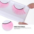 thumbnail image 2 of EeaseCA 3 Paires de Faux Cils Roses Brillants Bouclés Art Extension de Cils pour Halloween Performance Carnaval, 2 of 7