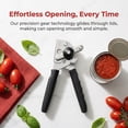thumbnail image 2 of Heavy Duty Manual Can Opener for Seniors & Adults with Magnetic Lid Lifter - Easy Open Smooth Edge Safe Cut, Stainless Steel for Large Cans, Kitchen & Camping & Commercial with Bottle Opener, 2 of 5