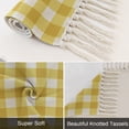 thumbnail image 5 of Bathroom Rug 2'x 3', Yellow Gradient Woven Cotton Washable Rug with Tassels, Farm Plaid Buffalo Checkered Gingham Non Slip Front Door Mat for Entrance, Doorway, Hallway, Laundry Room, 5 of 9