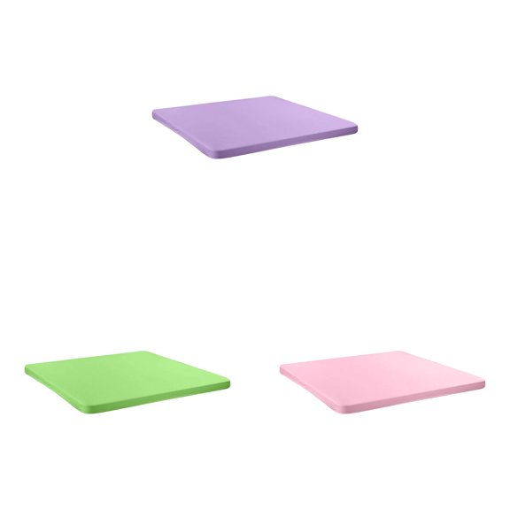 Fitted Tablecloth Rectangle Table Cloths, Polyester Elastic Stretch Folding Table Top Cover, Water Resistant Reusable for Outdoor Picnic Camping Party Event, 33.85 x 33.85 Inch