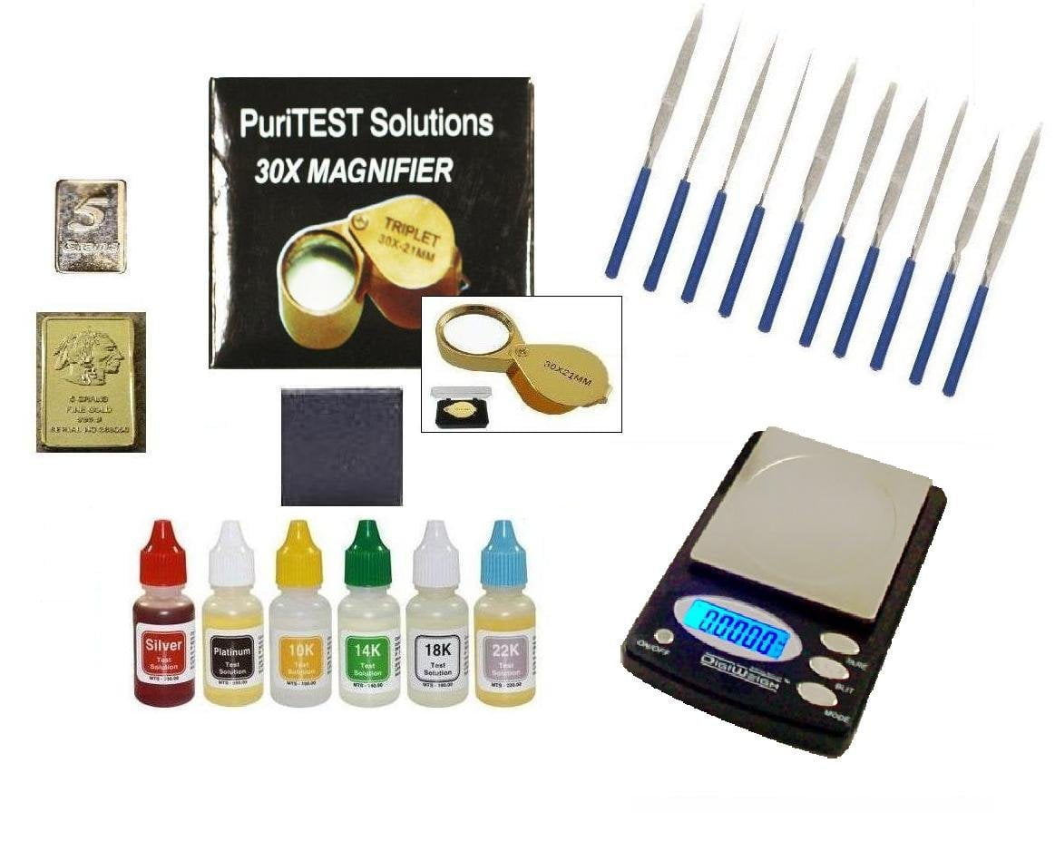 Diamond and Gold Silver Platinum Test Kit Jewelry Testing Supplies