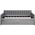 thumbnail image 3 of Upholstered daybed | Provides ample storage and comfort, clean silhouette design | Complements any bedroom decor, 3 of 4